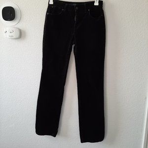 Talbots Corduroy Black Heritage Straight Leg Jeans - Size 6
